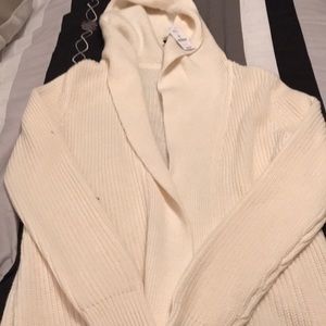 Cream hooded sweater